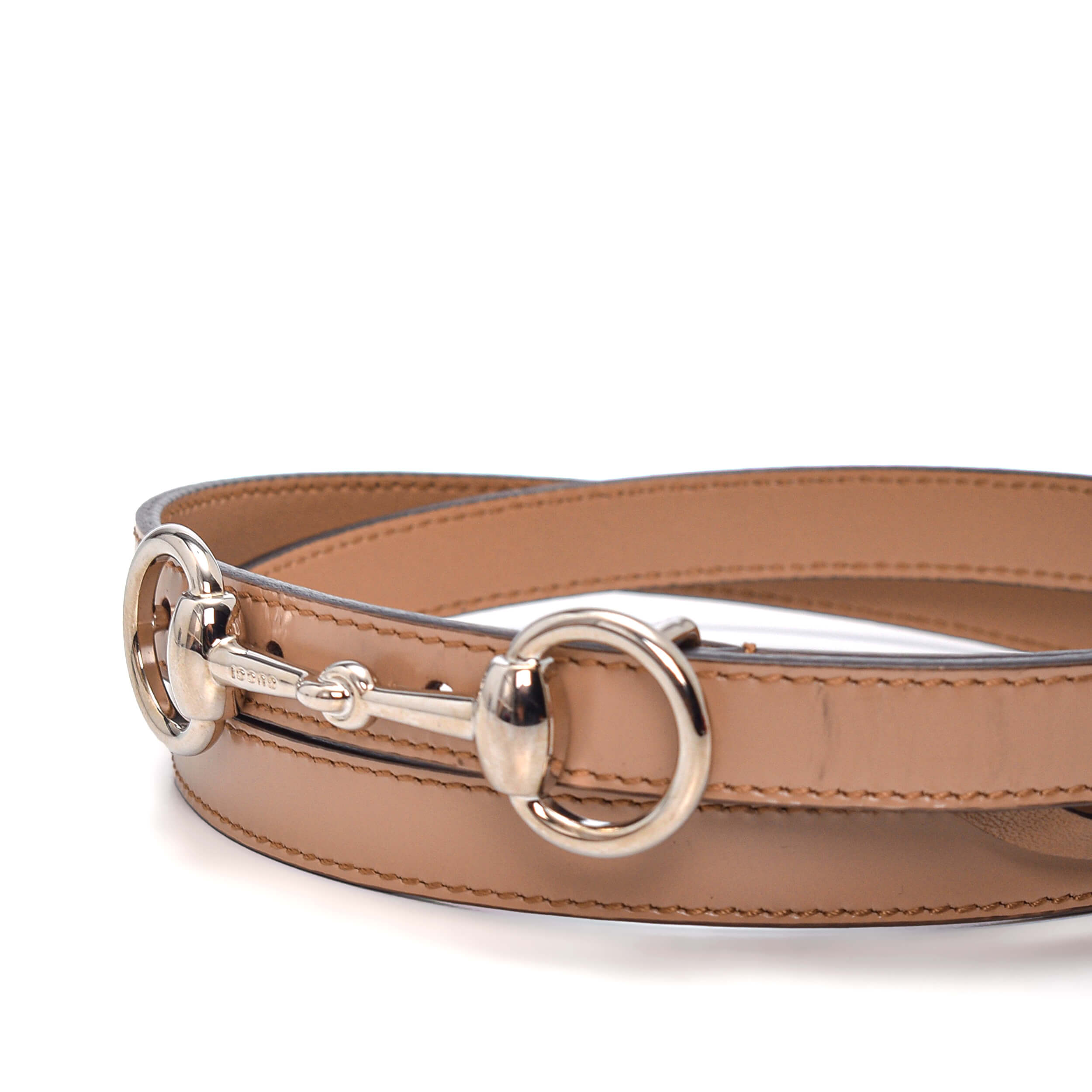 Gucci - Beige Horsebit Belt